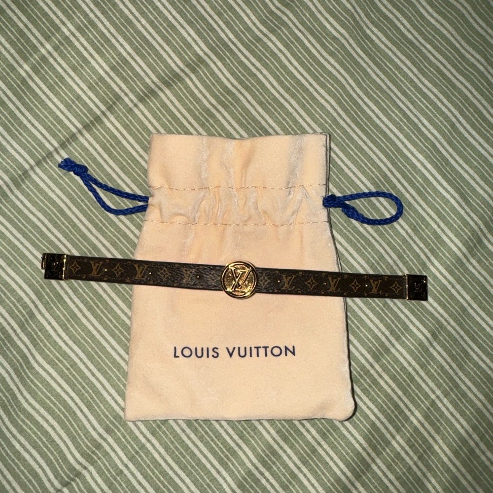 Louis Vuitton leather bracelet